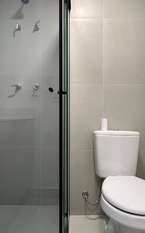 Studio para alugar com 25m², 1 quarto e sem vaga Studio para alugar com 25m², 1 quarto e sem vagaBanheiro