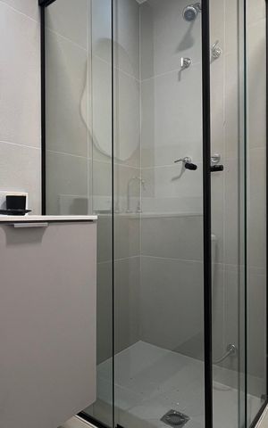 Studio para alugar com 25m², 1 quarto e sem vaga Studio para alugar com 25m², 1 quarto e sem vagaBanheiro