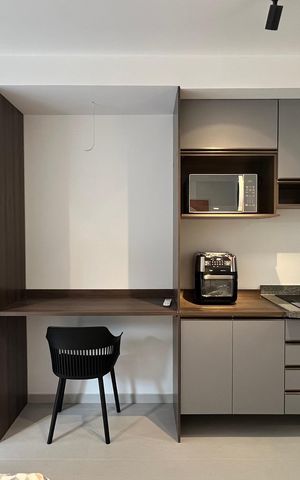 Studio para alugar com 25m², 1 quarto e sem vaga Studio para alugar com 25m², 1 quarto e sem vagaCozinha