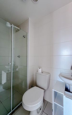 Apartamento para alugar com 29m², 1 quarto e sem vagaBanheiro da Suíte