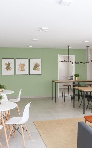 Apartamento para alugar com 27m², 1 quarto e sem vaga Apartamento para alugar com 27m², 1 quarto e sem vagaÁrea comum - Salão de festas