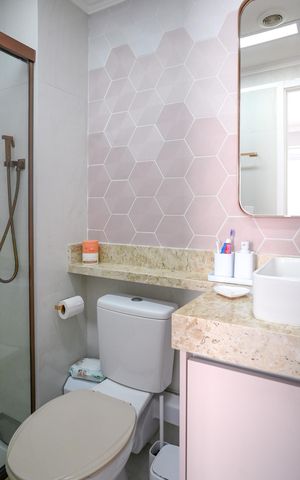 Apartamento à venda com 66m², 2 quartos e 1 vaga Apartamento à venda com 66m², 2 quartos e 1 vagaBanheiro - Quarto 1 Suite