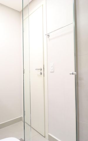 Apartamento à venda com 69m², 1 quarto e 2 vagasDetalhe Banheiro Social