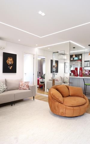 Apartamento à venda com 69m², 1 quarto e 2 vagasSala