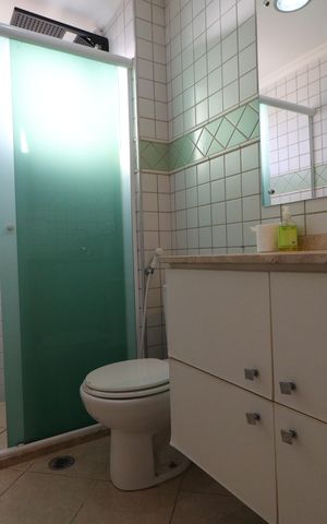 Apartamento para alugar com 40m², 1 quarto e 1 vagaBanheiro da Suíte
