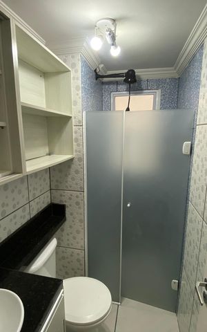 Apartamento para alugar com 59m², 2 quartos e 1 vaga Apartamento para alugar com 59m², 2 quartos e 1 vagaBanheiro