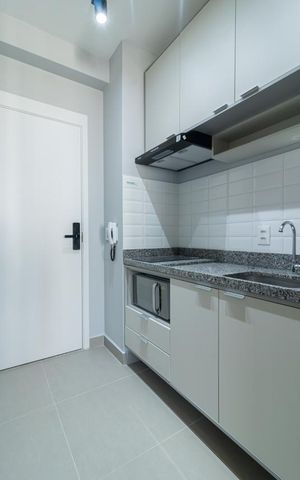Studio à venda com 26m², 1 quarto e sem vaga Studio à venda com 26m², 1 quarto e sem vagaCozinha