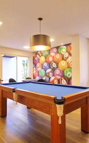 Apartamento à venda com 65m², 2 quartos e 2 vagasÁrea comum -Salão de jogos