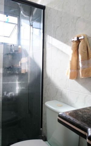 Casa de condomínio à venda com 70m², 2 quartos e 1 vagaBanheiro 2