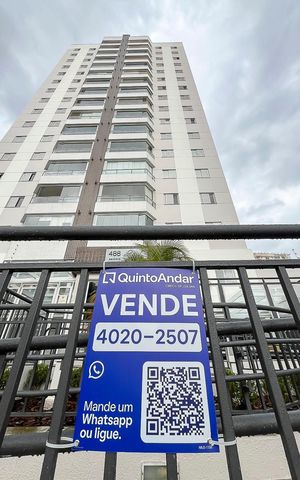 Apartamento à venda com 77m², 3 quartos e 2 vagasFachada + plaquinha