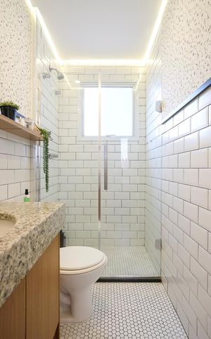 Apartamento à venda com 77m², 3 quartos e 2 vagasBanheiro da suíte