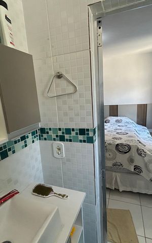 Casa à venda com 80m², 2 quartos e sem vagaBanheiro da Suíte