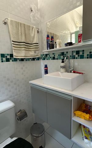 Casa à venda com 80m², 2 quartos e sem vagaBanheiro da Suíte