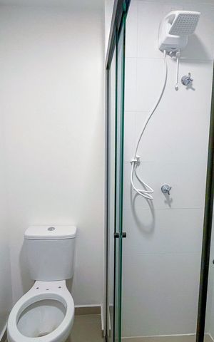 Studio à venda com 26m², 1 quarto e sem vaga Studio à venda com 26m², 1 quarto e sem vagaBanheiro