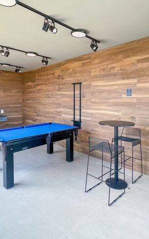 Studio à venda com 26m², 1 quarto e sem vaga Studio à venda com 26m², 1 quarto e sem vagaÁrea comum - Sala de Jogos