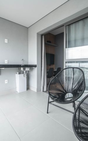 Studio para alugar com 32m², 1 quarto e 1 vagaVaranda