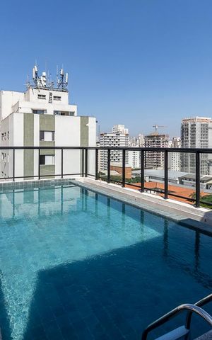 Apartamento à venda com 34m², 1 quarto e sem vaga Apartamento à venda com 34m², 1 quarto e sem vagaÁrea comum - Piscina