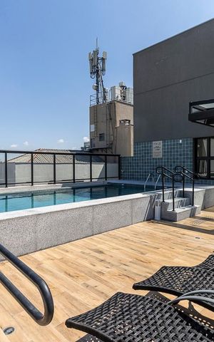 Apartamento à venda com 34m², 1 quarto e sem vaga Apartamento à venda com 34m², 1 quarto e sem vagaÁrea comum - Piscina