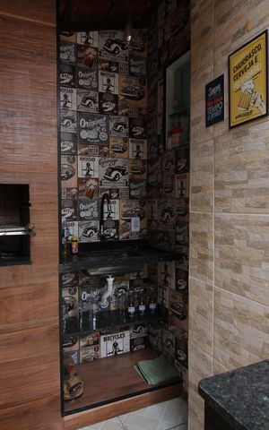 Casa de condomínio para alugar com 120m², 2 quartos e 1 vagaChurrasqueira