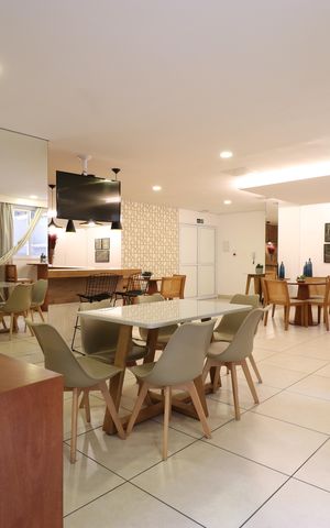 Apartamento para alugar com 64m², 2 quartos e 1 vagaÁrea comum - Salão de festas