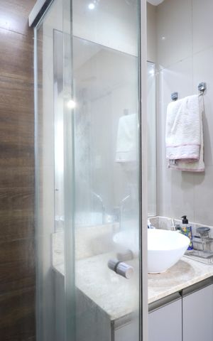 Apartamento para alugar com 64m², 2 quartos e 1 vagaBanheiro da Suíte