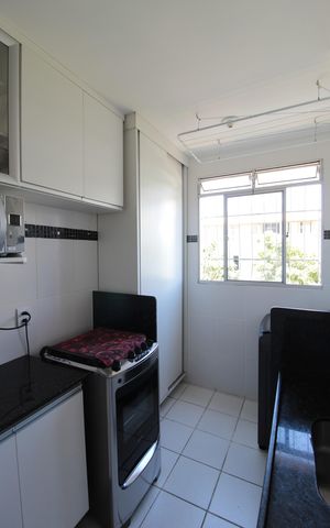 Apartamento para alugar com 55m², 2 quartos e 1 vagaCozinha e Área de Serviço