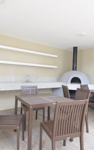 Apartamento à venda com 51m², 2 quartos e 1 vagaChurrasqueira