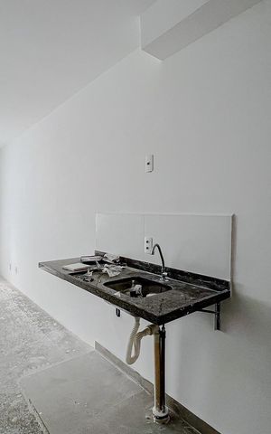 Studio à venda com 26m², 1 quarto e sem vagaCozinha