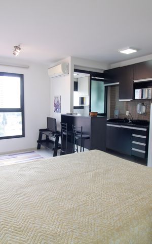 Studio para alugar com 27m², 1 quarto e 1 vaga Studio para alugar com 27m², 1 quarto e 1 vagaStudio
