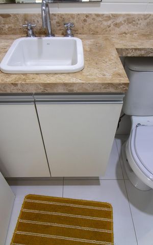 Studio para alugar com 27m², 1 quarto e 1 vaga Studio para alugar com 27m², 1 quarto e 1 vagaBanheiro