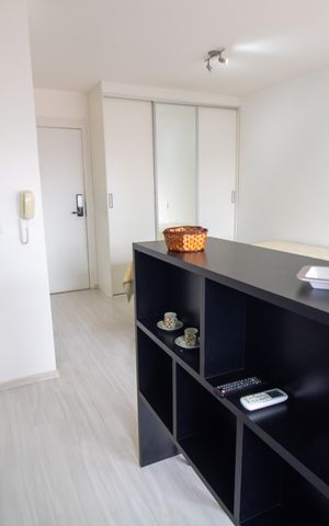 Studio para alugar com 27m², 1 quarto e 1 vaga Studio para alugar com 27m², 1 quarto e 1 vagaCozinha