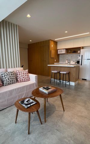 Studio à venda com 62m², 1 quarto e 1 vagaSala