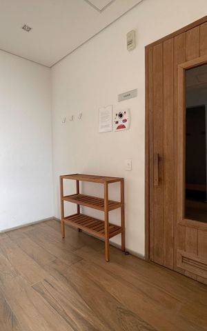 Studio à venda com 62m², 1 quarto e 1 vagaSaúna