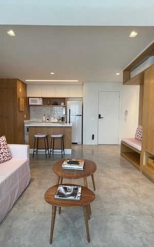Studio à venda com 62m², 1 quarto e 1 vagaSala