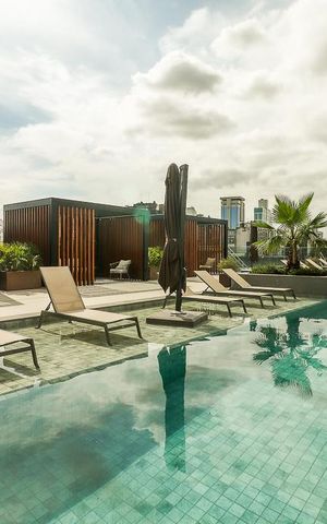 Apartamento para alugar com 50m², 1 quarto e 1 vaga Apartamento para alugar com 50m², 1 quarto e 1 vagaÁrea comum - Piscina