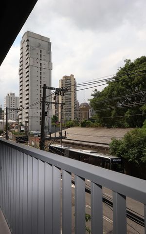 Studio à venda com 26m², 1 quarto e sem vagaVaranda