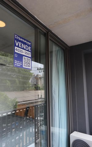 Studio à venda com 26m², 1 quarto e sem vagaPlaquinha