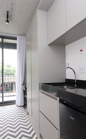 Studio à venda com 26m², 1 quarto e sem vagaStudio