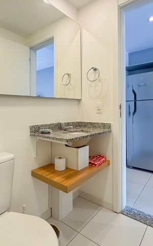 Studio à venda com 26m², 1 quarto e sem vaga Studio à venda com 26m², 1 quarto e sem vagaBanheiro