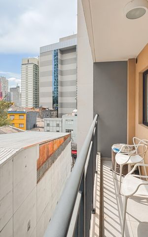 Studio à venda com 26m², 1 quarto e sem vaga Studio à venda com 26m², 1 quarto e sem vagaVaranda