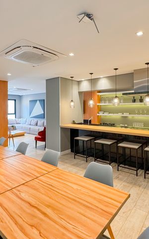 Studio à venda com 26m², 1 quarto e sem vaga Studio à venda com 26m², 1 quarto e sem vagaÁrea comum - Salão de festas