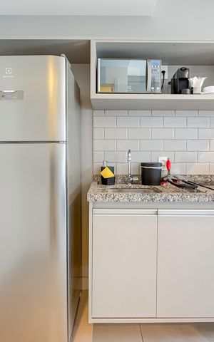 Studio à venda com 26m², 1 quarto e sem vaga Studio à venda com 26m², 1 quarto e sem vagaCozinha