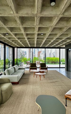 Apartamento à venda com 47m², 1 quarto e sem vaga Apartamento à venda com 47m², 1 quarto e sem vagaHall social