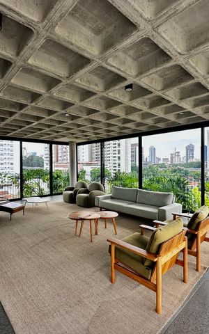 Apartamento à venda com 47m², 1 quarto e sem vaga Apartamento à venda com 47m², 1 quarto e sem vagaHall social