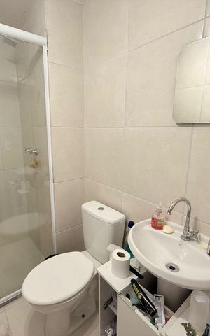 Apartamento para alugar com 45m², 2 quartos e sem vaga Apartamento para alugar com 45m², 2 quartos e sem vagaBanheiro