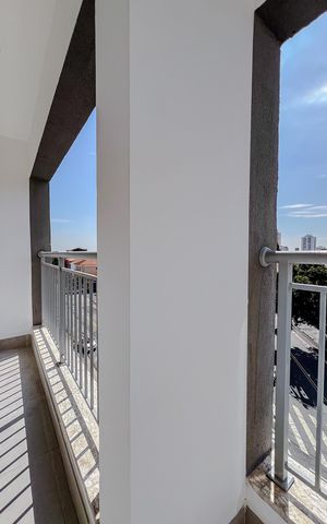 Studio para alugar com 36m², 1 quarto e sem vagaVaranda