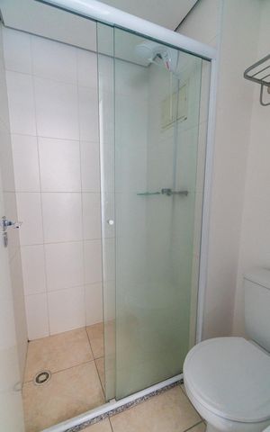 Apartamento para alugar com 38m², 1 quarto e sem vaga Apartamento para alugar com 38m², 1 quarto e sem vagaBanheiro