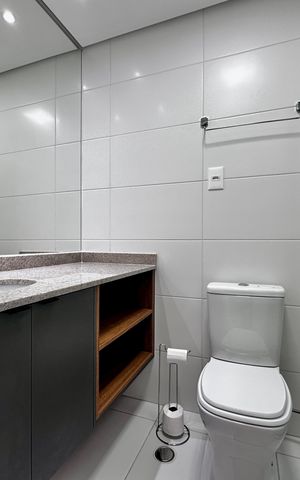Studio para alugar com 30m², 0 quarto e sem vaga Studio para alugar com 30m², 0 quarto e sem vagaBanheiro
