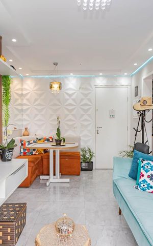 Apartamento à venda com 50m², 2 quartos e 2 vagasSala