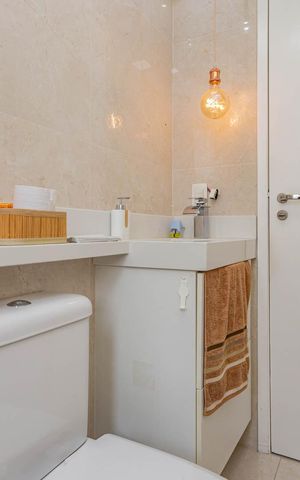 Apartamento à venda com 50m², 2 quartos e 2 vagasBanheiro suite